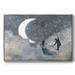 Wexford Home Celestial Love I Framed On Canvas Print Canvas, Solid Wood in Black/Gray/White | 17 H x 25 W x 2 D in | Wayfair CF08-2659386-FL302