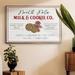 Wexford Home Milk & Cookie Co Framed On Canvas Textual Art Canvas, Solid Wood in Gray | 25 H x 37 W x 2 D in | Wayfair CF10-44792-FL301