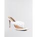 Women's Bella Braided Sandal Heel in White / 9.5 | BCBGMAXAZRIA