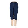 Woman Within Jeans - High Rise: Blue Bottoms - Women's Size 20 Petite - Dark Wash