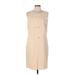 J. McLaughlin Casual Dress - Sheath: Tan Solid Dresses - Women's Size 12