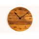 Hand crafted Oak, Scotch Whisky Barrel lid, Small Farmhouse Wall clock