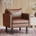Chandler Faux Leather Club Chair by Christopher Knight Home