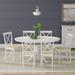 7-Piece Dining Set, Oval Butterfly Leaf Table and X-Back Chairs