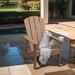 Outdoor Adirondack Chair, Faux Wood Patio Chair,Weather Resistant HDPE