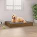 vidaXL Dog Bed Dog Sofa Bed Couch Pet Bed with Wooden Frame Solid Wood Pine - 28.1" x 21.3" x 3.5"