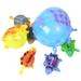 TRINGKY 4Pcs/Set Kids Children Funny Blowing Inflatable Animals Dinosaur Balloons Novelty Toys Anxiety Stress Relief Squeeze Ball Gift