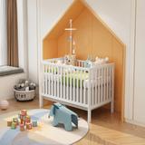 5-In-1 Convertible Crib, Converts from Baby Crib to Toddler Bed, Fits Standard Full-Size Crib Mattress