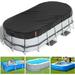 LXKCKJ Rectangular Pool Cover for Above Ground Pools Solar Covers for 9.8ft X 6.5ft Rectangular Frame Pools Stock Tank Cover Ideal for Waterproof and Dustproof (118.1in X 78.7in X 7.87in Black)