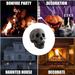 Imitated Human Skull Halloween Fire Pit Skull Props Reusable Halloween Firepit Skull Fire Log Fire Pits Halloween Decor for Party Bonfire Campfire Fireplaces