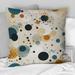 Designart "Industrial Chic Polka Dots Pattern" Polka Dots Printed Throw Pillow