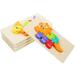 5 Sets of Early Educational Puzzle Toy Toddlers 3D Puzzle Toy Wood Puzzle Toy Preschool Puzzle Toy