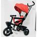 INFANS Kids Tricycle 4 in 1 Stroll Trike with Adjustable Push Handle Removable Canopy Retractable Foot Plate Lockable Pedal Detachable Guardrail Suitable for 10 Months to 5 Years (Red)