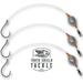 Tooth Shield Tackle 3 Pack Carolina Drum Rig Redfish Rigs Catfish Rigs [80lb Fluorocarbon - 4/0 Gamakatsu Big Cat Circle Hook] 3 oz. Egg Weight