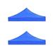 2 Pcs 2X2M Canopy Top Cover Replacement Four-Corner Tent Cloth Foldable Rainproof Patio Pavilion Replacement Blue