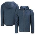 Men's Cutter & Buck Heather Navy Denver Broncos Americana Mainsail Full-Zip Hooded Jacket