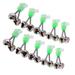 10PCS Outdoor Sea Fishing Bite Lure Tips Twin Bell Rings Fishing Rod Bell Fishing Bite Alarms Rod Clamp STYLE2