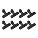 Bag Clip Stainless Steel Chip Clip Bag Clamp Heavy Duty Suitable for Air Tight Seal Grips for Coffee Bread Bags Black Paper Sheets Office Kitchen Home Usage ( 8pcs )