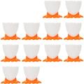 12 Pcs Foot Egg Tray Utensil Holder Soft Boiled Eggs Holder Breakfast Egg Cup Soft Boiled Egg Holder Egg Holders Child