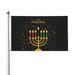 Happy Kwanzaa African Heritage Holiday Garden Flags 3 x 5 Foot Polyester Flag Double Sided Banner with Metal Grommets for Yard Home Decoration Patriotic Sports Events Parades