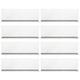 8 Pcs Partition Plate Book Shelves Closet Separators for Clothes Closet Shelf Divider Clear Closet Dividers