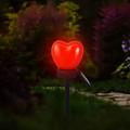 AZZAKVG Christmas Valentine s Day Room Decor Red Personalized Ornaments Solar Garden Lights LED Lawn Tree Plug Outdoor Stakes Decorations For Home New Ornament 2024 Crafts