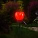 AZZAKVG Christmas Valentine s Day Room Decor Red Personalized Ornaments Solar Garden Lights LED Lawn Tree Plug Outdoor Stakes Decorations For Home New Ornament 2024 Crafts