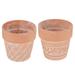 2 Pcs Terracotta Flower Pot Pots for Plants Succulent Flowerpot Fake Planta Pot for Succulents Terracotta Planter