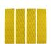 4Pcs/Lot Surfing Front Traction Pad-SUP Surfboard Deck Grip Mat Replacement with Adhesive (Yellow)
