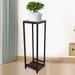 2 Tiers Tall Pedestal Holder Metal Plant Stand Flower Pot Display Rack For Indoor/Outdoor Decor