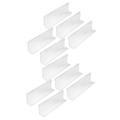 20 Pcs Partition Plate Book Shelves Plastic Shelf Divider Cabinet Dividers Shelf Dividers for Supermarket
