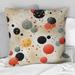 Designart "Contemporary Chic Polka Dots Pattern I" Polka Dots Printed Throw Pillow