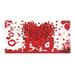 JikoIiving Lovely Hearts Valentine Garden Flag Valentines Garden Flag For Outside Valentine Day Flag Valentine s Day Flag Banner Party Decoration Background Cloth Hanging Flag Outdoor Flag