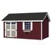 Little Cottage Co. 10 ft. x 12 ft. Colonial Pinehurst Wood Storage Shed Precut Kit with Floor