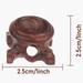 JETTINGBUY 1PC Crystal Ball Bases Crystal Ball Stand Natural Wooden Display Stand