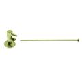 Westbrass D105QRT-01 5/8 x 3/8 OD x 20 Flat Head Toilet Supply Line Riser Kit with Round Handle 1/4-Turn Angle Stop Polished Brass