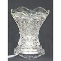 New Electric Design Ornate Clear Glass Fragrance Burner Scent Wax Lamp Night Light With Dimmer Switch