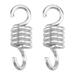 HEMOTON 2PCS Hammock Chair Hanging Porch Swing Spring Heavy Duty Stainless Steel Hammock Swing Dual Swivel Hooks (6.7mm)