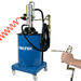 Biltek Portable 5 Gallon 20L Air Operated Grease Pump with 20FT High Pressure Hydraulic Hose 360-degree Swivel Grease Gun Pneumatic Grease Bucket Pump with Wheels 50:1 Pressure Ratio