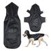 Dog Rain Jacket Reflective Hooded Pet Dog Raincoat Big Dog Waterproof Clothes Raincoat Puppy Poncho (Black 4XL)