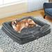 Dextrus Premium Extra Large Dog Beds Orthopedic Memory Foam Pet Bed for Comfortable Sleep with Detachable Easy-Clean Cover Water-Resistant Inner Layer and Anti-Slip Base 42 L x 32 W x 7 H Gray