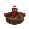 YUHAOTIN Cat and Dog Bed Round Pet Bed Fluffy Pet Pad Winter Cat Pad Small Dog Warm Pet Bed Washable Dog Pad Pet Sofa Fashionable Pet Pad Cat Bed To Against Cold Large Dog Beds Dog Bed Covers