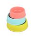 6 pcs Medium Candy Colored Round Bowl Plastic Foods Container for Pet Dog Cat Random Color