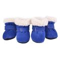 Pet Snow Boots Plus Velvet Soft Sole Shoes Non-slip For Dog Cat Winter Pet Shoes
