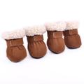 Pet Snow Boots Plus Velvet Soft Sole Shoes Non-slip For Dog Cat Winter Pet Shoes