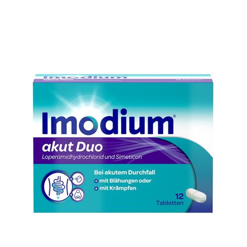 Imodium - akut Duo 2 mg/125 mg Tabletten Durchfall