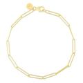 Royal Chain 24 in. 14K Yellow Gold Wire Paperclip Link Chain with Pear Shaped Lobster Clasp