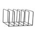 simhoa File Sorter 5 Slot Magazine Holder Rack Decorative Multifunction Desk Office Supplies Organizer for Home Folder Office Decor Black