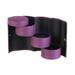 Retro Cylinder Shaped Three-Layer Mini Roll-up Snap Jewelry Storage Box Case Holder Organizer (Purple)