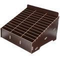 Wooden Multi-grid Box Wooden Phone Storage Box Desktop Holder Wooden Box